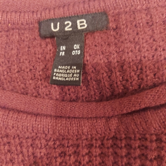 Sale $5❣️Ladies U2B long-sleeve knit size L (#169) - Picture 5 of 9